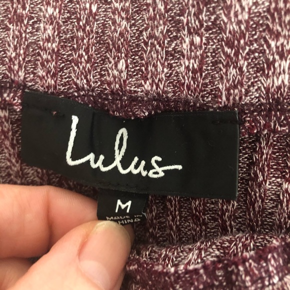 Lulu’s Burgundy Off-the-Shoulder Skater Dress - Picture 5 of 6